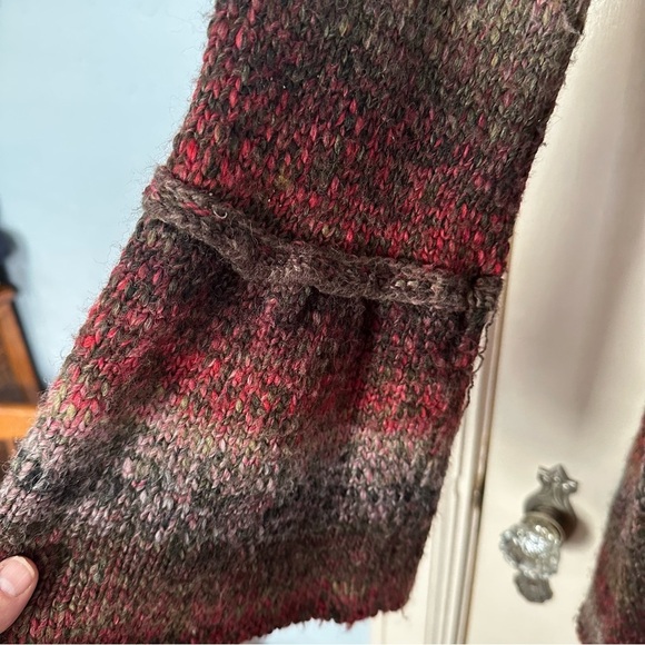 Prana Cardigan Ombre Earth Tones Longline Knit Bell Sleeves Fit & Flare Size M - Picture 5 of 12